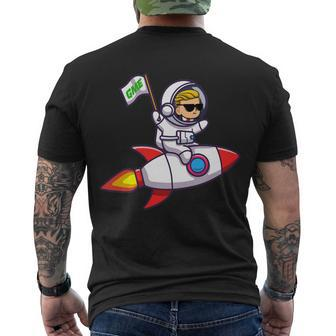 You Gme Stonk To The Moon Wsb Stock Market V2 Men's Crewneck Short Sleeve Back Print T-shirt - Monsterry DE