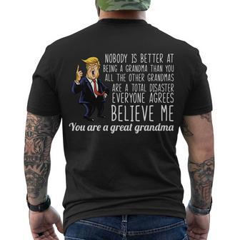Your A Great Grandma Donald Trump Tshirt Men's Crewneck Short Sleeve Back Print T-shirt - Monsterry DE