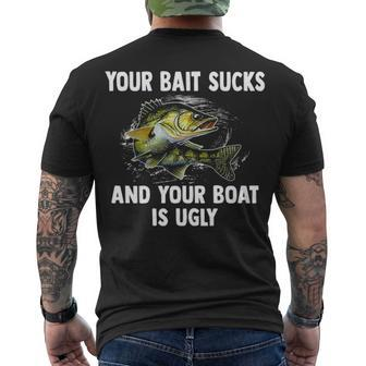 Your Bait Sucks V3 Men's Crewneck Short Sleeve Back Print T-shirt - Seseable