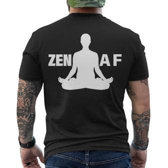 Zen Af Men's Crewneck Short Sleeve Back Print T-shirt - Monsterry