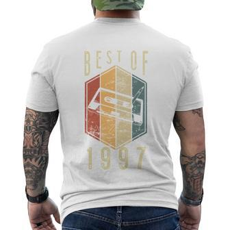 Best Of 1997 25 Year Old Gifts Cassette Tape 25Th Birthday Men's Crewneck Short Sleeve Back Print T-shirt - Monsterry CA