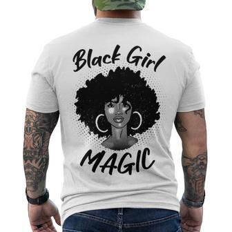 Black Girl Magic Melanin Pride Afro Black Queen Natural Hair For Men's T-shirt Back Print - Thegiftio UK