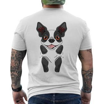 Boston Terrier For Dog Lover Men's Back Print T-shirt | Mazezy