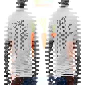 Carrot &8211 Carrot For Vegetarians And Vegans Carrot Zip Men's Back Print T-shirt | Mazezy