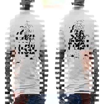 Creep It Real Halloween Quote Saying Men's T-shirt Back Print - Seseable