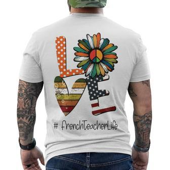 French Teacher Men's T-shirt Back Print - Thegiftio UK