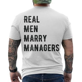 Future Husband Real Marry Managers Men's T-shirt Back Print - Thegiftio UK