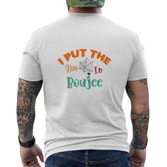Halloween Night I Put The Boo In Boujee Men's T-shirt Back Print - Seseable