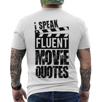 I Speak Fluent Movie Quotes V3 Men's Crewneck Short Sleeve Back Print T-shirt - Seseable