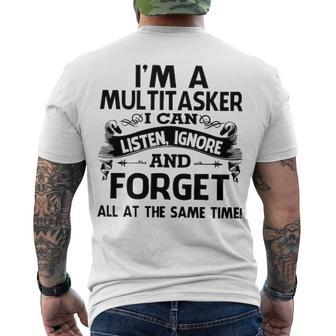 Im A Multitasker Men's Crewneck Short Sleeve Back Print T-shirt - Seseable