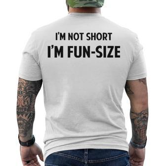 Im Fun Size V2 Men's Crewneck Short Sleeve Back Print T-shirt - Seseable