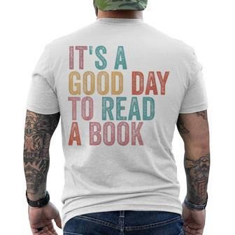 Its A Good Day To Read A Book Men's T-shirt Back Print - Seseable