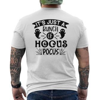 Its Just A Bunch Of Hocus Pocus Halloween Boo V2 Men's T-shirt Back Print - Seseable