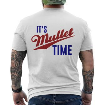 It’S Mullet Time Funny Redneck Mullet Men's Crewneck Short Sleeve Back Print T-shirt - Monsterry