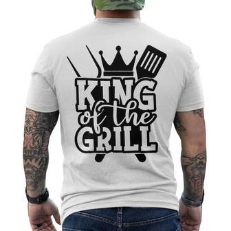 King Grill Grilling Barbecue Fathers Day Dad Bbq V2 Men's T-shirt Back Print - Seseable