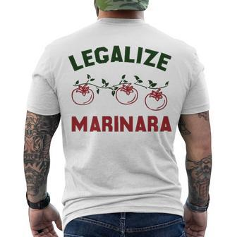 Legalize Marinara V2 Men's Crewneck Short Sleeve Back Print T-shirt - Seseable