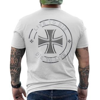 Live To Die Die To Live Men's T-shirt Back Print - Thegiftio UK
