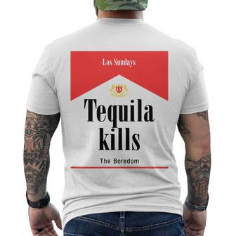Los Sundays Tequila Kills The Boredom Sunday Club Tshirt Men's Crewneck Short Sleeve Back Print T-shirt - Monsterry UK