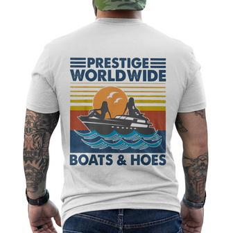 Prestige Worldwide Boats And Hoes Retro Vintage Tshirt Men's Crewneck Short Sleeve Back Print T-shirt - Monsterry DE