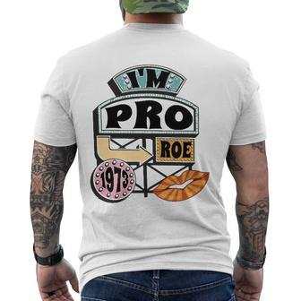 Reproductive Rights Pro Roe Pro Choice Mind Your Own Uterus Retro Men's Back Print T-shirt | Mazezy