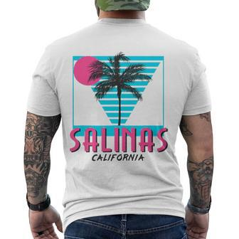 Salinas California Retro Ca Cool Men's Back Print T-shirt | Mazezy