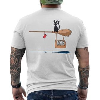 Studio Delivery Service Jiji Black Cat Anime 1 Men's T-shirt Back Print - Seseable