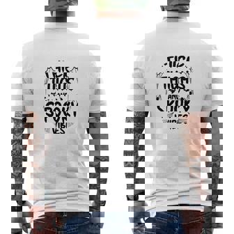 Thick Thights And Spooky Vibes Halloween Occasion Men's T-shirt Back Print | Seseable FR