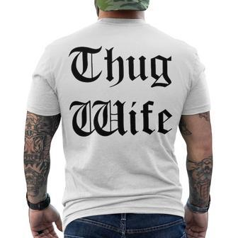 Thug Wife V4 Men's Crewneck Short Sleeve Back Print T-shirt - Seseable