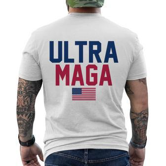 Ultra Maga Shirt Funny Anti Biden American Flag Pro Trump Trendy Tshirt Men's Crewneck Short Sleeve Back Print T-shirt - Monsterry CA