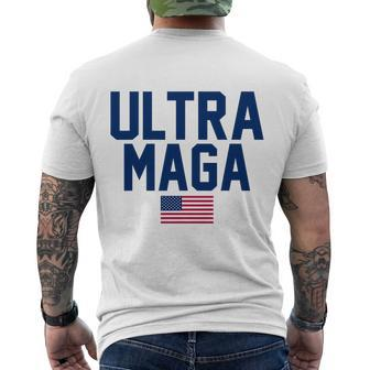 Ultra Maga Shirt Maga King Funny Anti Biden American Flag Pro Trump Trendy Tshirt Men's Crewneck Short Sleeve Back Print T-shirt - Monsterry