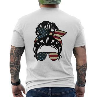 Ultra Maga Usa Female Bun Men's Crewneck Short Sleeve Back Print T-shirt - Monsterry