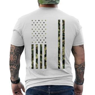 Va Nurse Army Usa Flag Men's Crewneck Short Sleeve Back Print T-shirt - Monsterry DE