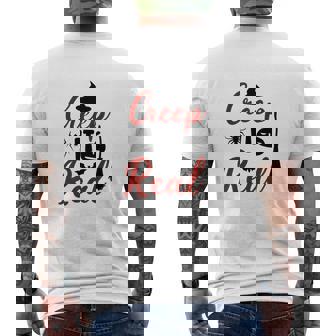 Witch Broom Creep It Real Halloween Men's T-shirt Back Print - Seseable