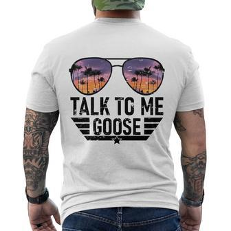 Talk To Me Goose Men's Crewneck Short Sleeve Back Print T-shirt - Monsterry UK