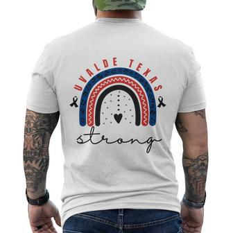 Uvalde Strong Pray For Texas Uvalde Texas Tshirt Men's Crewneck Short Sleeve Back Print T-shirt - Monsterry AU