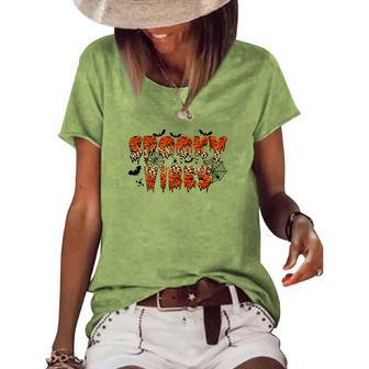 Halloween Thick Thights And Spooky Vibes Women's Loose T-shirt - Seseable