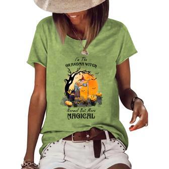Hallowen Be Magical Witch I_M The Grandma Witch Normal But More Magical Women's Loose T-shirt - Seseable