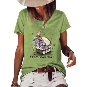 Hallowen Be Magical Witch Stay Magical Women's Loose T-shirt - Seseable