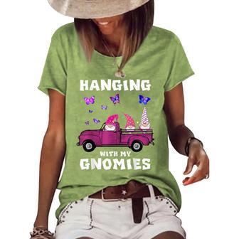 Hanging With My Gnomies Halloween Costume Kids Adults Women's Loose T-shirt - Seseable