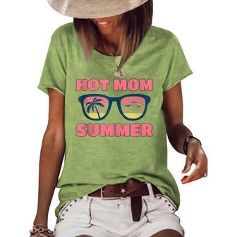 Hot Mom Summer Hot Mom Summer Mother Hot Mom Summer Women's Loose T-shirt - Seseable