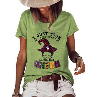 I Just Took Dna Test Turns Out Im 100 That Witch Halloween V3 Women's Loose T-shirt - Seseable