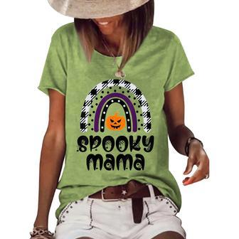 One Spooky Mama Family Halloween Costume Matching Women's Loose T-shirt - Seseable