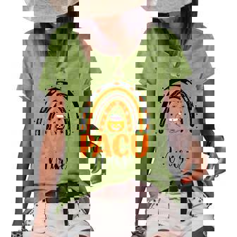 Pacu Nurse Rainbow Pacu Nursing Pumpkin Halloween Costume Women's Short Sleeve Loose T-shirt - Thegiftio