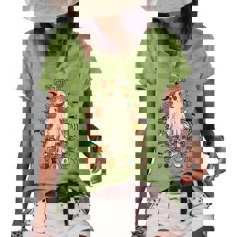 Stay Spooky Retro Vintage Ghost Halloween Women's Short Sleeve Loose T-shirt - Thegiftio