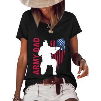 Army Dad Cool Gift Women's Short Sleeve Loose T-shirt - Monsterry CA