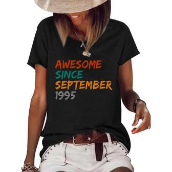 Awesome Since September 1995 Women's Short Sleeve Loose T-shirt - Monsterry DE