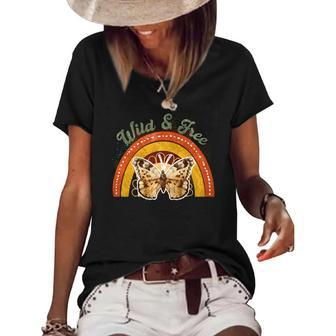 Boho Vintage Wild And Free Retro Women's Short Sleeve Loose T-shirt - Seseable