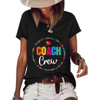 Coach Crew Instructional Coach Reading Career Literacy Pe Gift V2 Women's Short Sleeve Loose T-shirt - Monsterry DE