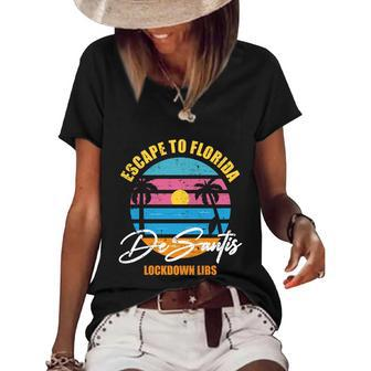 Desantis Escape To Florida Great Gift V3 Women's Short Sleeve Loose T-shirt - Monsterry AU