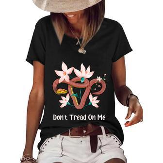 Don’T Tread On Me Uterus Gift V5 Women's Short Sleeve Loose T-shirt - Monsterry CA